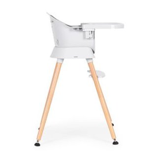 ECOTOYS Πολυλειτουργικό καρεκλάκι φαγητού 6 σε 1 με καπιτονέ κάλυμμα και δίσκο σε γκρι χρώμα ECOTOYS HA-041S-GY