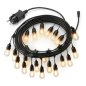 Bauerkraft Διακοσμητική γιρλάντα κήπου με 20 LED, 20μ, φωτάκια εξωτερικού χώρου, 9W H-673