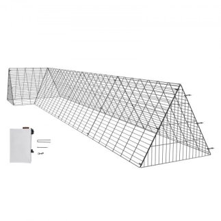 Σήραγγες Κοτόπουλων VEVOR για Αυλή, 157.5x39.4x24.2 ίντσες, Φορητές Σήραγγες για Κοτέτσι, Κατάλληλες για Κοτόπουλα, Πάπιες, Κουν