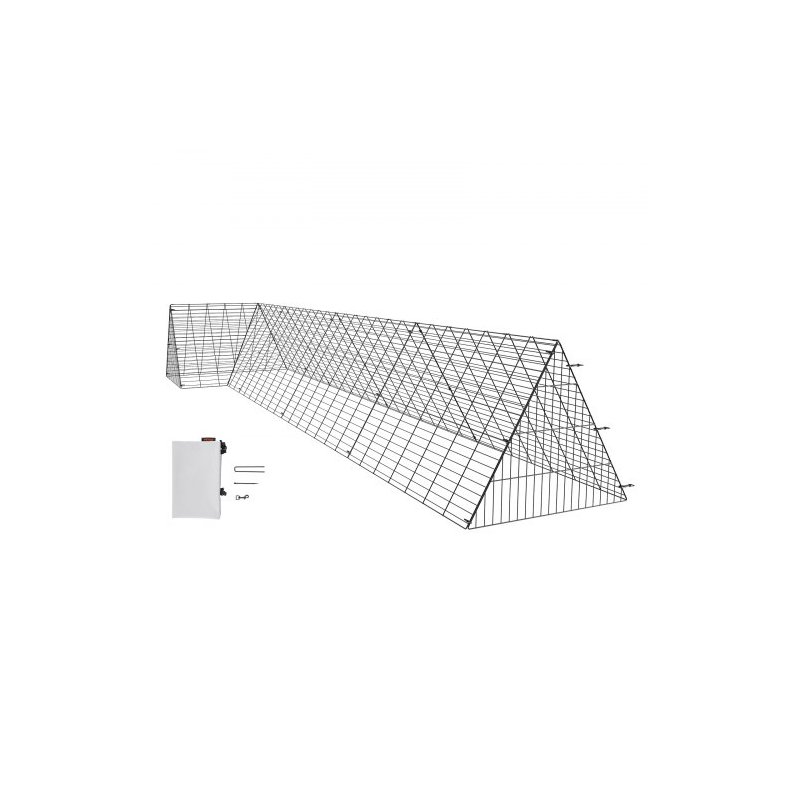 Σήραγγες Κοτόπουλων VEVOR για Αυλή, 157.5x39.4x24.2 ίντσες, Φορητές Σήραγγες για Κοτέτσι, Κατάλληλες για Κοτόπουλα, Πάπιες, Κουν