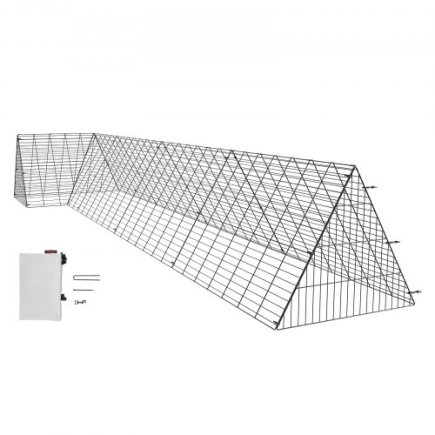 Σήραγγες Κοτόπουλων VEVOR για Αυλή, 157.5x39.4x24.2 ίντσες, Φορητές Σήραγγες για Κοτέτσι, Κατάλληλες για Κοτόπουλα, Πάπιες, Κουν