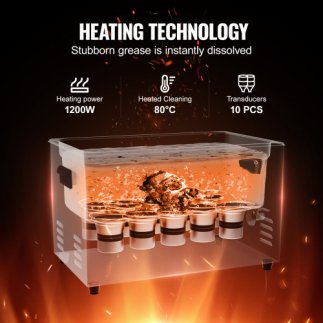 VEVOR  Καθαριστής Υπερήχων 30L με Χρονοδιακόπτη, Θερμαντήρα & Καλάθι 600W SGLTQCSBQXJ3EURWGV2