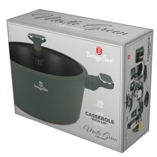 Berlinger Haus Κατσαρόλα με Καπάκι (6,1 Λίτρα) Matte Green BH-8202