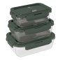 Berlinger Haus Σετ 3 τμχ Δοχεία Φαγητού με Καπάκια Matte Green Collection BH-8791