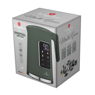Berlinger Haus Ασύρματος Βραστήρας 1.7lt 2200W Matte Green Collection BH-9746