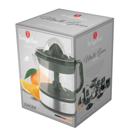Berlinger Haus Ηλεκτρικός Αποχυμωτής Εσπεριδοειδών 40W 0.7lt, Matt Green Collection BH-9720