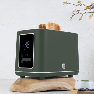 Berlinger Haus Φρυγανιέρα 2 Θέσεων 870W από Ανοξείδωτο Ατσάλι με LED Οθόνη, Matte Green Collection BH-9665