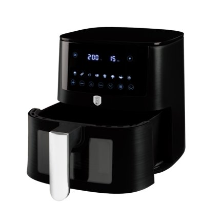 Berlinger Haus Φριτέζα Αέρος 8lt Air Fryer, με Ορατό Παράθυρο, Matte Black Collection BH-9605