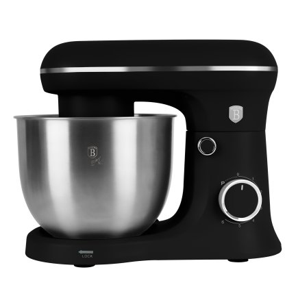 Berlinger Haus Κουζινομηχανή 1500W με Ανοξείδωτο Κάδο 5lt, Black Vantage Collection BH-9773