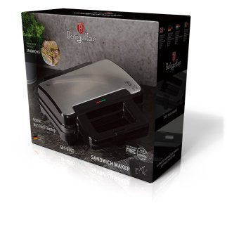 Berlinger Haus Τοστιέρα με 2 Αντικολλητικές Πλάκες 900W, Black Silver Collection BH-9140