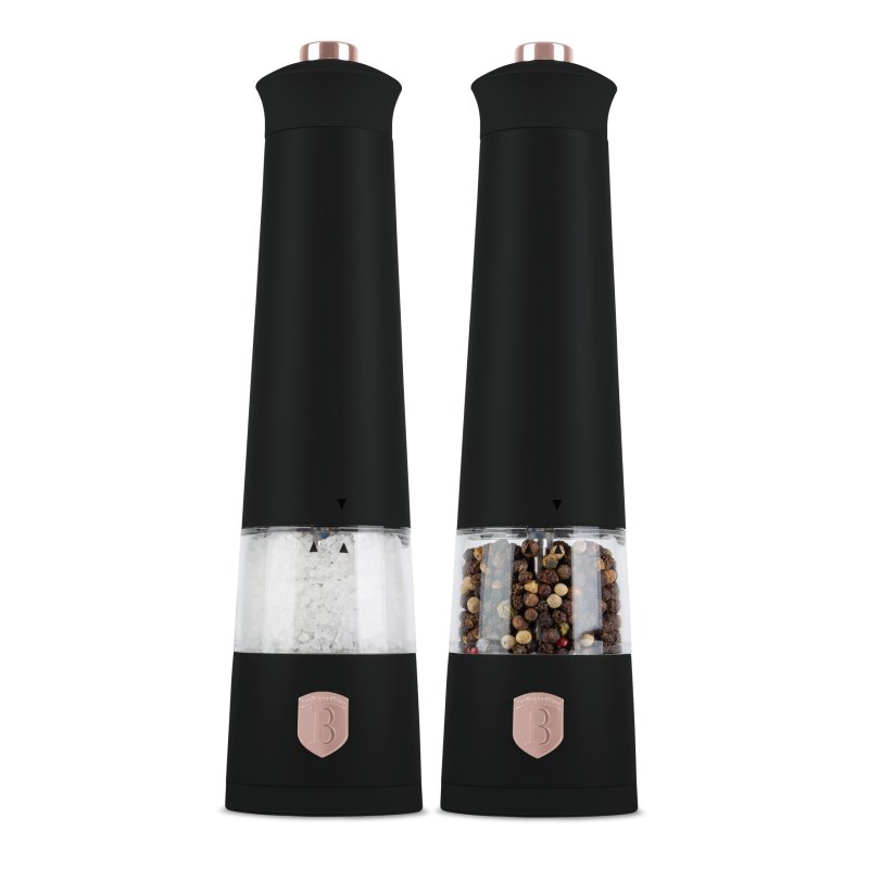Berlinger Haus Σετ 2 Ηλεκτρικών Μύλων Αλατιού & Πιπεριού, Black Rose Collection BH-9499