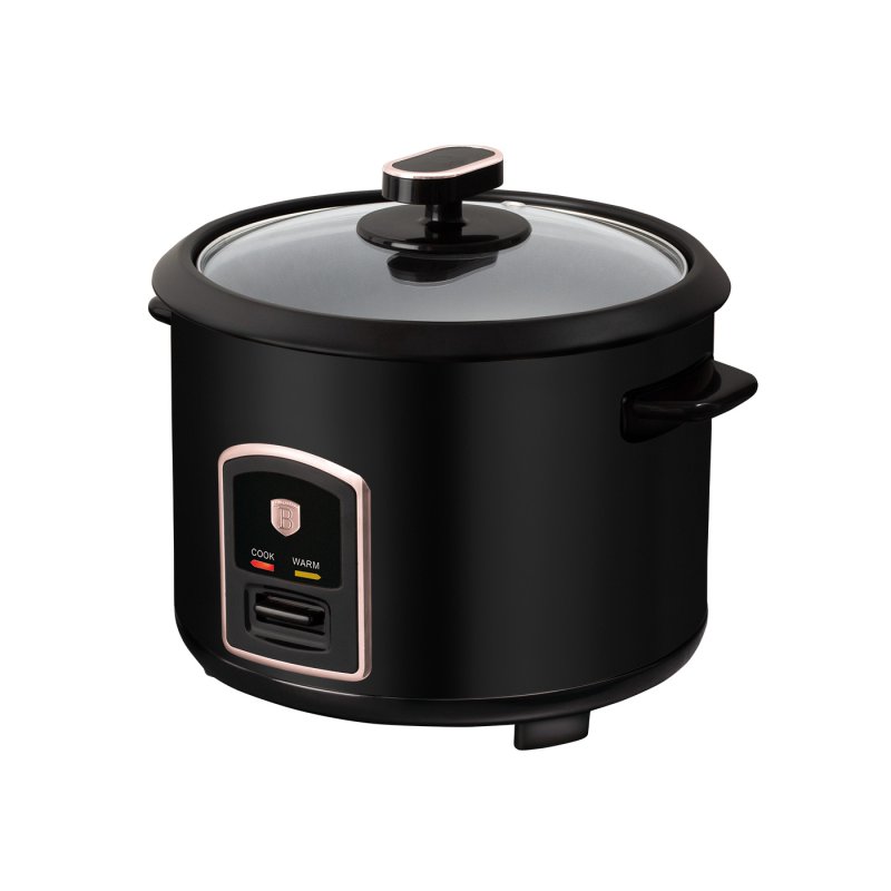 Berlinger Haus Παρασκευαστής Ρυζιού 700W Χωρητικότητας 1.8L, Black Rose Collection BH-9554