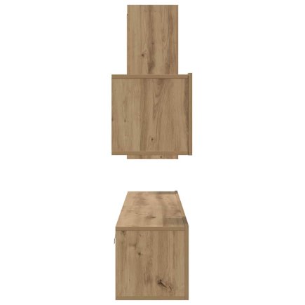 vidaXL Σετ επίπλου τηλεόρασης 4 pcs Artisan Oak Επεξεργασμένο ξύλο 3393263