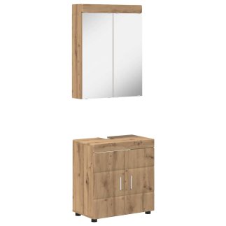 vidaXL Σετ Επίπλων Μπάνιου TULUM Artisan Oak Επεξεργασμένο ξύλο 3398023