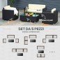 Outsunny Σετ κήπου 4 τεμαχίων από Rattan PE και ατσάλι, με καναπέ, 2 πολυθρόνες και τραπεζάκι σαλονιού, κρέμα 860-024V01
