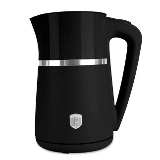 Berlinger Haus Ηλεκτρικός Βραστήρας 1.7L Διπλού Τοιχώματος BH9849 2200W Matte Black με Cool Touch & 360° Βάση BH-9849