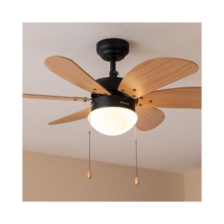 Ανεμιστήρας Οροφής με Φως 50 W EnergySilence Aero 360 Black&Wood Cecotec CEC-08368