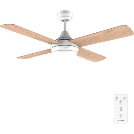 Ανεμιστήρας Οροφής 42" με LED Φωτισμό, Μοτέρ DC, 3 Ταχύτητες, Τηλεχειριστήριο Λευκό CEC-05996 Cecotec