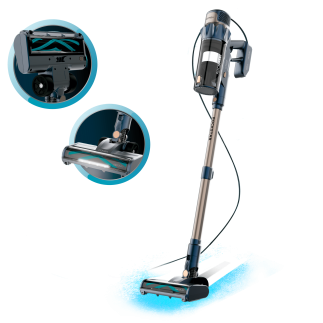 Cecotec Σκούπα Stick Conga Rockstar 800 Powerhead Titán με Καλώδιο, Ισχύς έως 600W, Ισχυρή Αναρρόφηση έως 15 kPa, Δοχείο 700 ml,