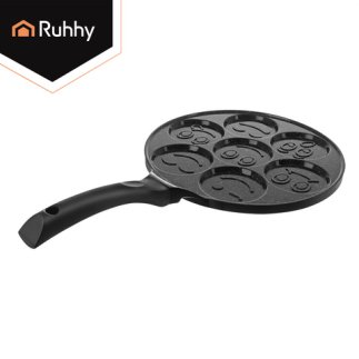 Ruhhy Αντικολλητικό Τηγάνι για Pancakes & Αυγά 26,5cm, 7 Θέσεων, για Επαγωγική/Γκαζιού/Ηλεκτρική/Κεραμική Εστία 27273