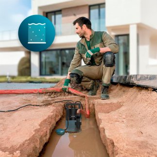 Cecotec Αντλία Ακάθαρτων Νερών Neptunus 400 Dark 400W, Παροχή έως 8.000 l/h, Μανομετρικό 5,5 m, Μέγιστο Σωματιδίων 25 mm, Φλοτερ