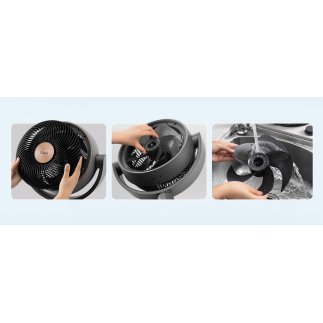 Levoit Επιδαπέδιος Ανεμιστήρας Ορθοστάτης Levoit Smart Pedestal Fan με Wi-Fi, Τηλεχειριστήριο & 12 Ταχύτητες Γκρι LPF-R432-AEUR