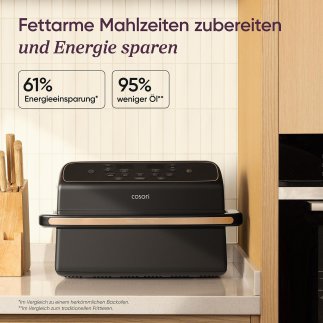 Cosori Φριτέζα Αέρος Air Fryer TwinFry Compact 10lt 2700W με Διπλό Κάδο & Wi-Fi Μαύρη CAF-TF801-CEUR