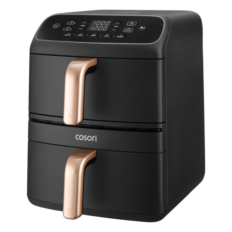 Cosori Φριτέζα Αέρος Air Fryer 8.5lt με Οθόνη Αφής 2630W Μαύρη με Διπλό Αποσπώμενο Κάδο και 5 Προγράμματα CAF-DC861-CEUR Cosori Φριτέζα Αέρος Air Fryer 8.5lt με Οθόνη Αφής 2630W Μαύρη με Διπλό Αποσπώμενο Κάδο και 5 Προγράμματα CAF-DC861-CEUR
