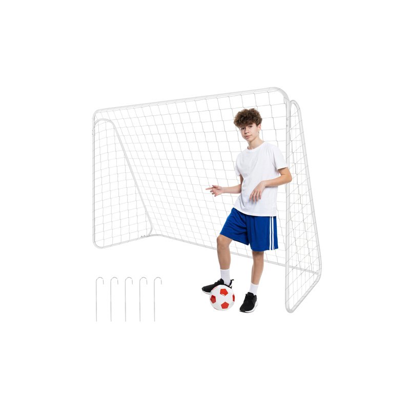 Trizand Τέρμα Ποδοσφαίρου Μεταλλικό 213x150x90 cm με Δίχτυ & Πασσάλους Στήριξης 27544 Trizand Τέρμα Ποδοσφαίρου Μεταλλικό 213x150x90 cm με Δίχτυ & Πασσάλους Στήριξης 27544