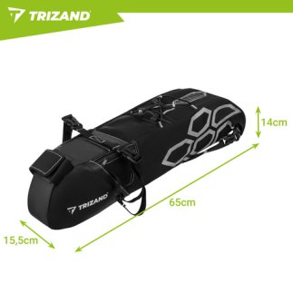 Trizand Αδιάβροχη Τσάντα Ποδηλάτου Πίσω Σέλας 12L 27353