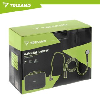 Trizand Φορητό Ντους Camping με Αντλία, Επαναφορτιζόμενο USB, 2200mAh, Αδιάβροχο 27436
