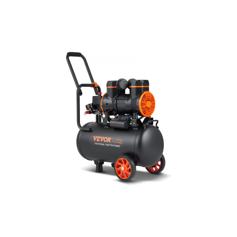 VEVOR Αεροσυμπιεστής 6.3 Γαλόνια 1450W 3.35 CFM@ 90PSI 70 dB Υπερ-Ήσυχος Χωρίς Λάδι W24L1450W220V09PIV2