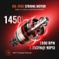 VEVOR Αεροσυμπιεστής 6.3 Γαλόνια 1450W 3.35 CFM@ 90PSI 70 dB Υπερ-Ήσυχος Χωρίς Λάδι W24L1450W220V09PIV2
