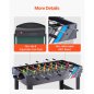 VEVOR Τραπέζι Παιχνιδιών 4-σε-1 122cm: Air Hockey, Ποδοσφαιράκι, Πινγκ Πονγκ, Μπιλιάρδο SDJFKQQGQZ48H9FNMV0