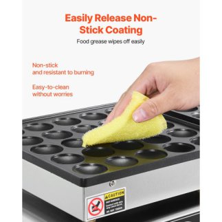 VEVOR Κατασκευαστής Μίνι Ολλανδικών Pancake 50PCS 1800W Αντικολλητικό Επαγγελματικό Ματάκι SBJNP-543-50X0001002V2