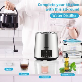 Αποστακτήρας Νερού VEVOR, 1L/Ώρα, 4L, 750W, Ασημί DSDW1LH4L220VZC7RV2