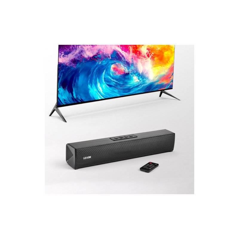 VEVOR Ηχομπάρα για Smart TV, 2.0 Κανάλια, 450 mm Συμπαγής Ηχοσύστημα για Προβολέα, Bluetooth AUX Σύνδεση, Τηλεχειριστήριο, Εγκατ