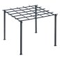 Δομή Outsunny Garden Pergola σε μαύρο μέταλλο 300 x 300 x 230 cm 845-231