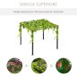 Δομή Outsunny Garden Pergola σε μαύρο μέταλλο 300 x 300 x 230 cm 845-231