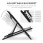 Outsunny Σετ 2 ξαπλώστρες εξωτερικού χώρου, Πτυσσόμενες και ανακλινόμενες, Αλουμίνιο, Γκρι, 96,5 x 58 x 91,5 cm 84B-342V01CG