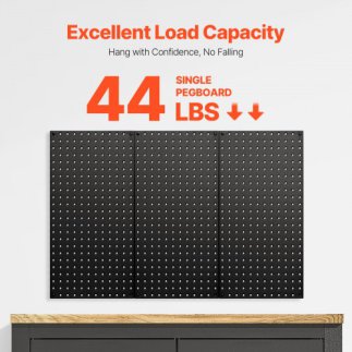 VEVOR Μεταλλικοί Πίνακες Οργάνωσης 3 πάνελ 24" x 12" για Τοίχο Γκαράζ Εργαλείων GJGBHSJS24127XEN9V0