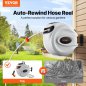 VEVOR Αναδιπλούμενος Σωλήνας Κήπου 1/2" x 131.23 ft Τοίχου KSSJGQSHC20042YNYV0