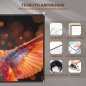 HOMCOM Οθόνη Προβολέα 100" 16:9 HD 4K/8K, Πτυσσόμενη και Φορητή, Αντιρυτιδική και Πλενόμενη, Διπλής Όψης, Λευκή 001-025V00WT