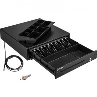 Συρτάρι Ταμείου VEVOR 16" 12V για POS με 5 Θέσεις Χαρτονομισμάτων & 8 Θέσεις Κερμάτων QDXXJCTYCWC16A23SV0