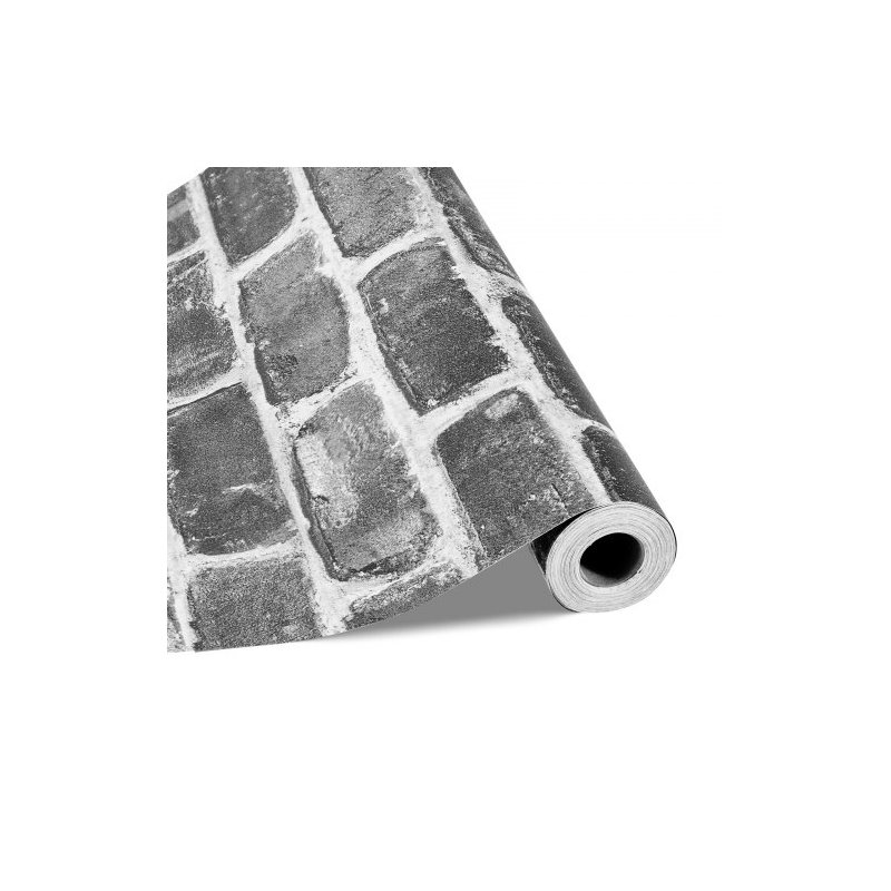 VEVOR Αυτοκόλλητη Ταπετσαρία 45cm x 10m Γκρι Τουβλάκι Αδιάβροχη για Υπνοδωμάτιο BZCCBZJKD40453KQP001V0