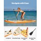 VEVOR Φουσκωτή Σανίδα SUP 3.05m x 84cm x 15cm, Στρατιωτικής Αντοχής, Ultra-Light με Όλα τα Αξεσουάρ, Ιδανική για Όλους CQJBPTK10