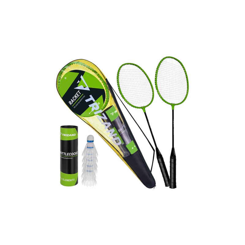 Trizand Σετ Badminton 9 Τεμαχίων με 2 Ρακέτες, 6 Φτερά και Θήκη 27680