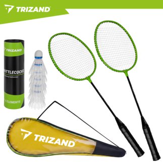 Trizand Σετ Badminton 9 Τεμαχίων με 2 Ρακέτες, 6 Φτερά και Θήκη 27680