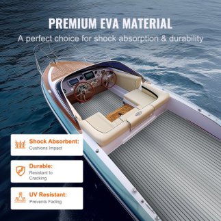 VEVOR Δάπεδο Σκάφους EVA Foam 94.5" x 45.7", Αντιολισθητικό Αυτοκόλλητο Δάπεδο 29.9 τ.π.  CBZZFHPMDDHSZQ449V0