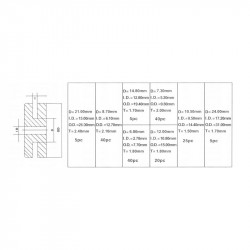 Σετ Λαστιχένιες Ροδέλες 180 τμχ Kraft&Dele KD-10485